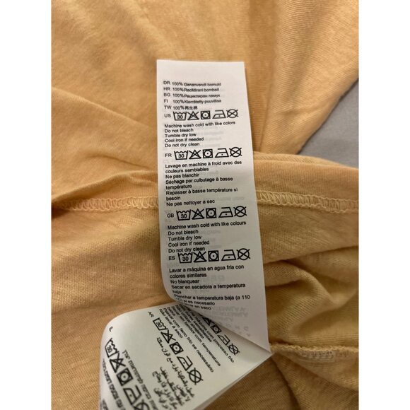 Billabong Graphic Long Sleeve Crop Top Shirt Women’s M Yellow Boho Retro 1973 Pa - Picture 9 of 9